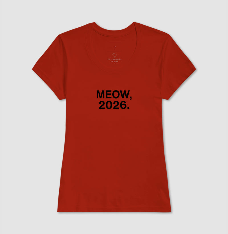Camiseta MEOW, 2026.