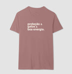 Camiseta PROTEÇÃO & GATOS & BOA ENERGIA