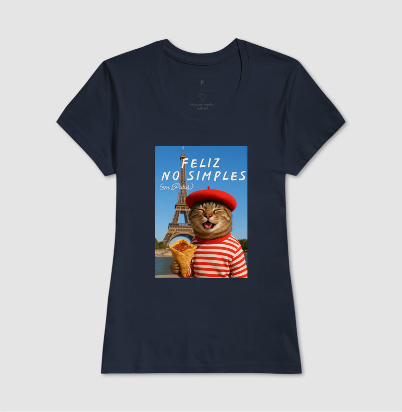 Camiseta FELIZ NO SIMPLES (EM PARIS)