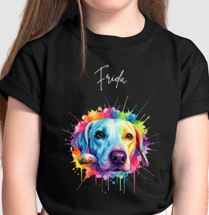 Camiseta MEU DOG EM CORES VIVAS (Infantil) – Personalizado