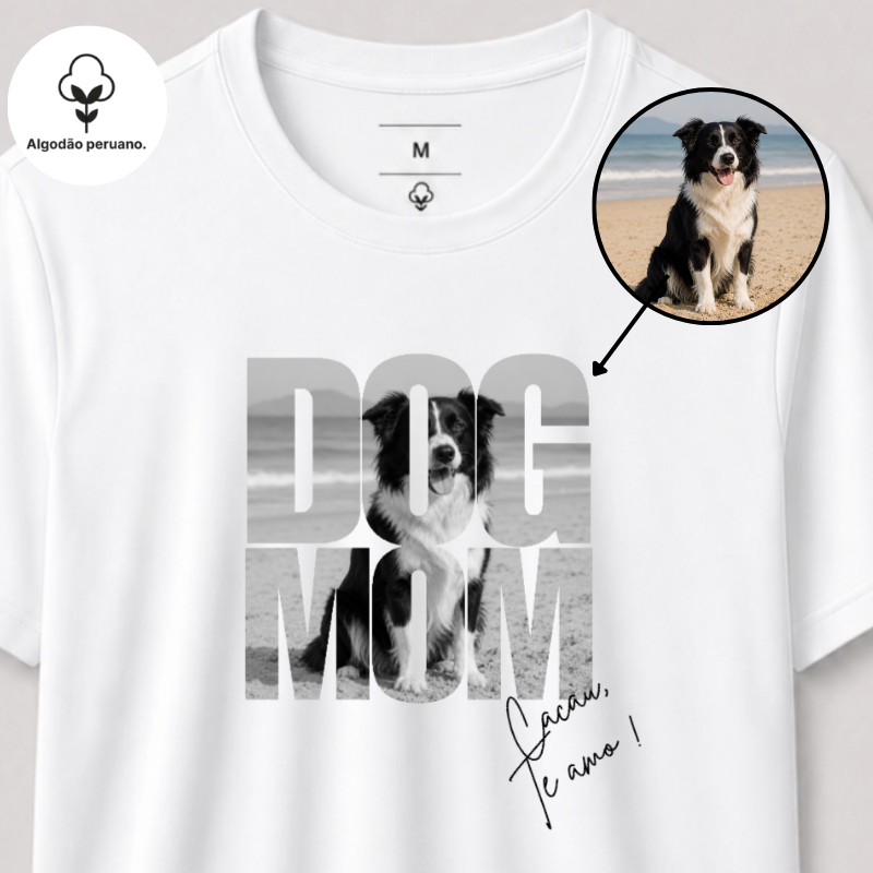 DOG DAD BOLD | Algodão Peruano | Foto + assinatura
