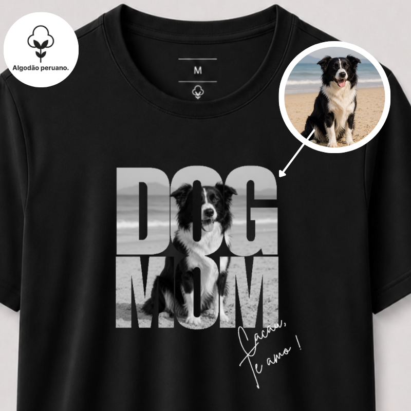 DOG DAD BOLD | Algodão Peruano | Foto + assinatura