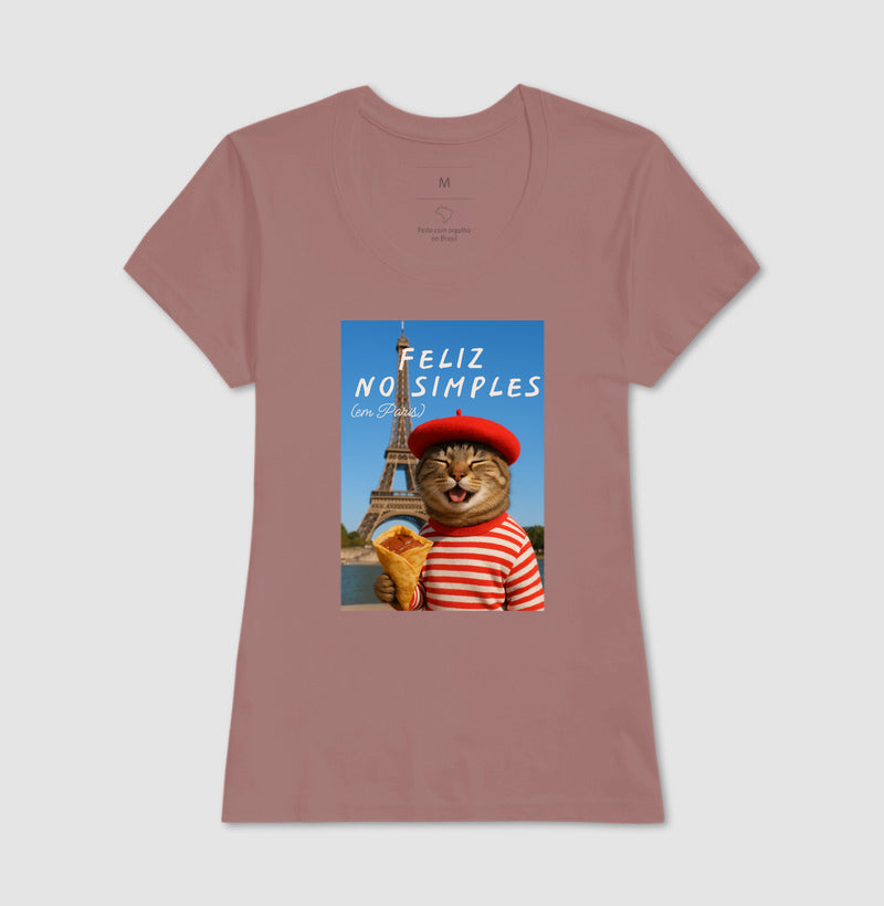 Camiseta FELIZ NO SIMPLES (EM PARIS)