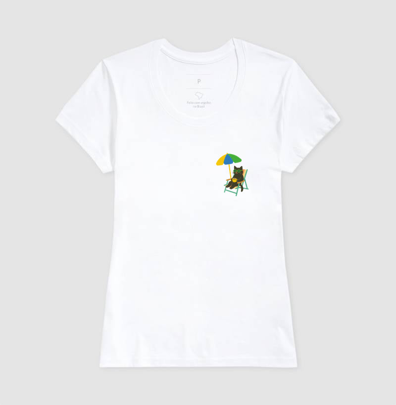 Camiseta GATO VERÃO BRASILEIRO - MINIMALISTA