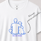 Camiseta SEMPRE JUNTOS | Personalize com o nome do seu pet