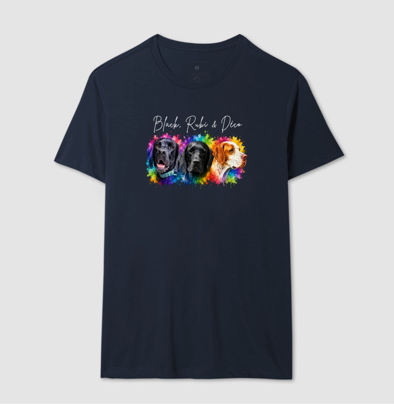Camiseta BLACK, RUBÍ E DÉCO