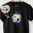 Camiseta MEU CACHORRO EM ARTE | Foto e Nome do Seu Cachorro