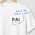 Camiseta FAMÍLIA PAI DE PET | Monte sua família