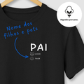 Camiseta FAMILIA PAI DE PET | Algodão Peruano | Monte sua família