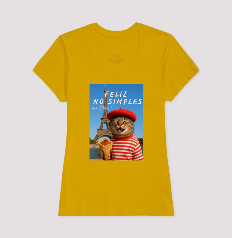 Camiseta FELIZ NO SIMPLES (EM PARIS)