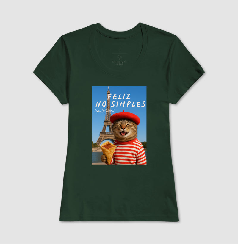 Camiseta FELIZ NO SIMPLES (EM PARIS)