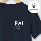 Camiseta FAMILIA PAI DE PET | Algodão Peruano | Monte sua família