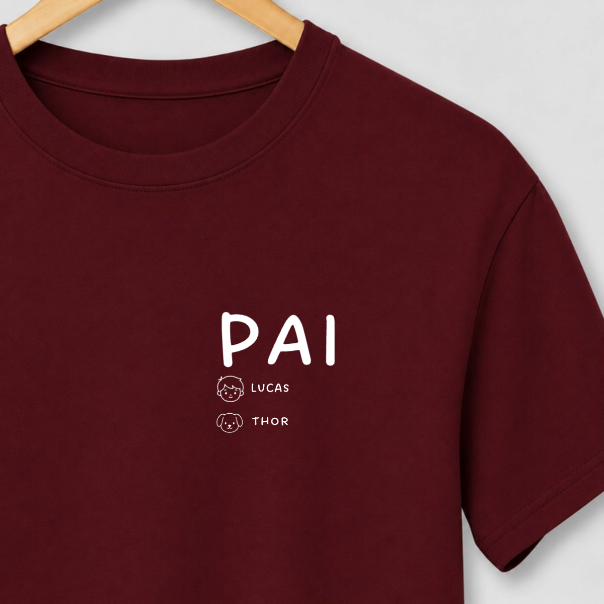 Camiseta FAMÍLIA PAI DE PET | Monte sua família
