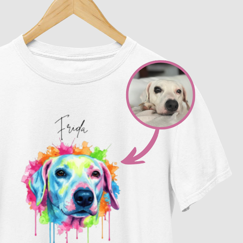 Camiseta MEU DOG EM CORES VIVAS – Personalizado