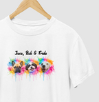 Camiseta TINTA COLORIDA | Foto e Nome do seu Pet