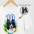 Camiseta MEU MELHOR CAMISA 10 | Foto + Nome do seu pet