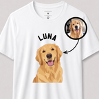 Camiseta Pet Personalizada com Ilustração do Seu Cachorro