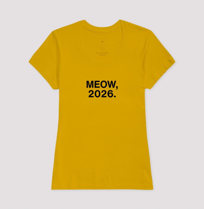 Camiseta MEOW, 2026.