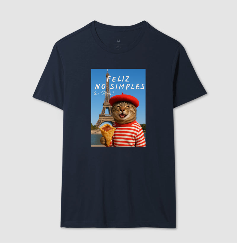 Camiseta FELIZ NO SIMPLES (EM PARIS)