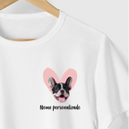 Camiseta  FOTO PERSONALIZADA + NOME PERSONALIZADO - AMO MEU CACHORRO