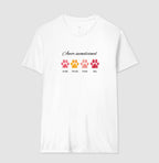 Camiseta AMOR INCONDICIONAL + PATINHAS E NOMES PERSONALIZADOS