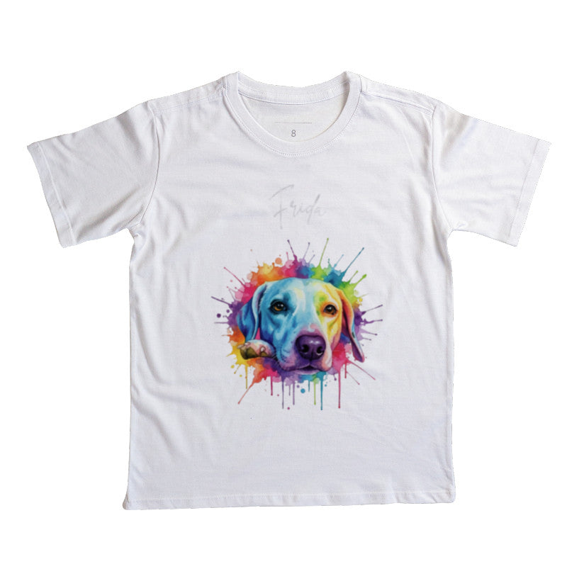 Camiseta MEU DOG EM CORES VIVAS (Infantil) – Personalizado