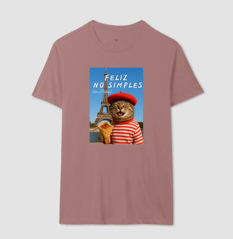 Camiseta FELIZ NO SIMPLES (EM PARIS)