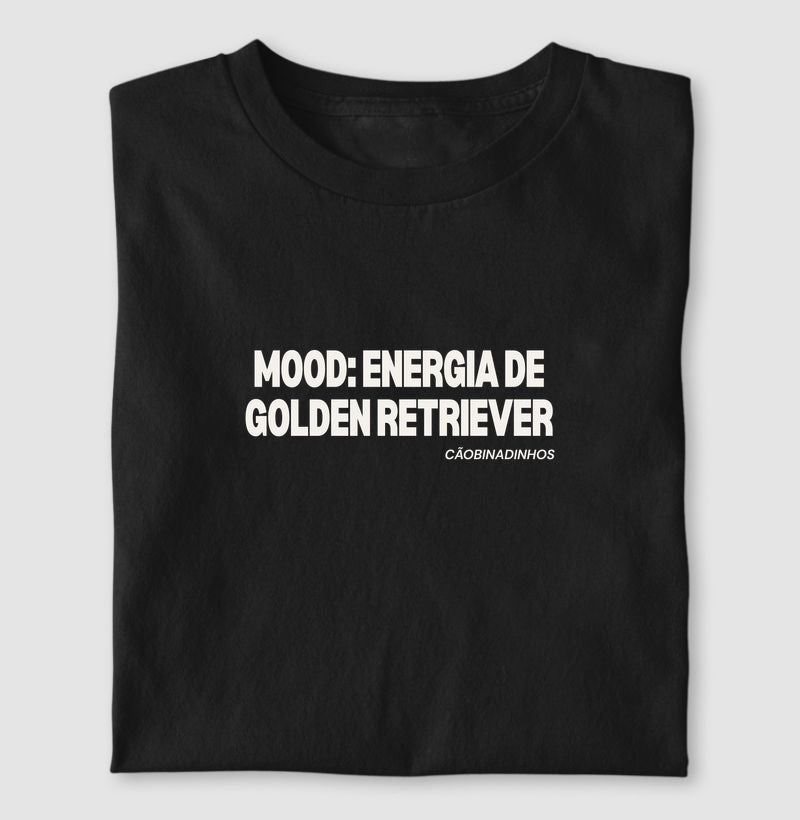 Camiseta MOOD: ENERGIA DE GOLDEN RETRIEVER
