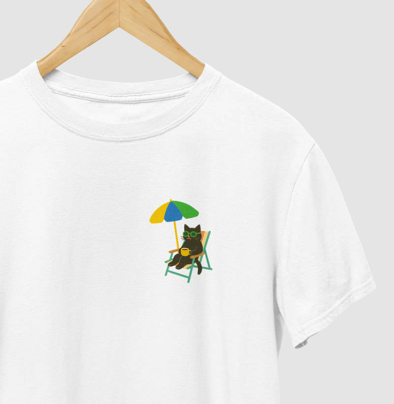 Camiseta GATO VERÃO BRASILEIRO - MINIMALISTA