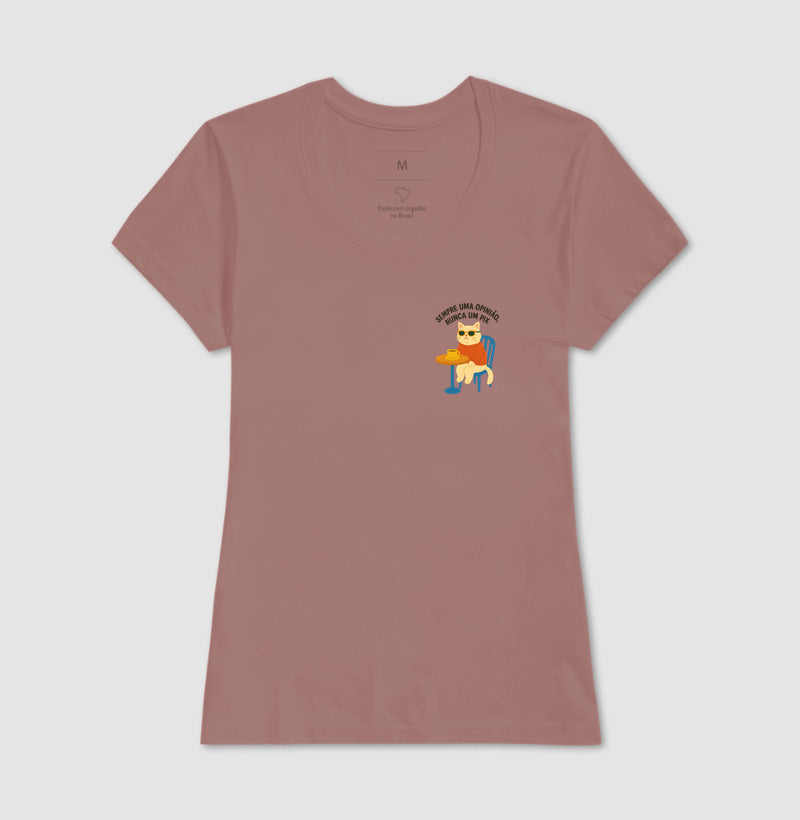 Camiseta SEMPRE UMA OPINIÃO, NUNCA UM PIX