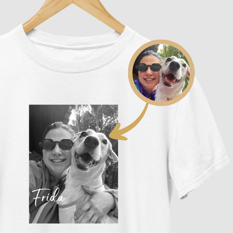 Camiseta MEU PET | Foto + Nome
