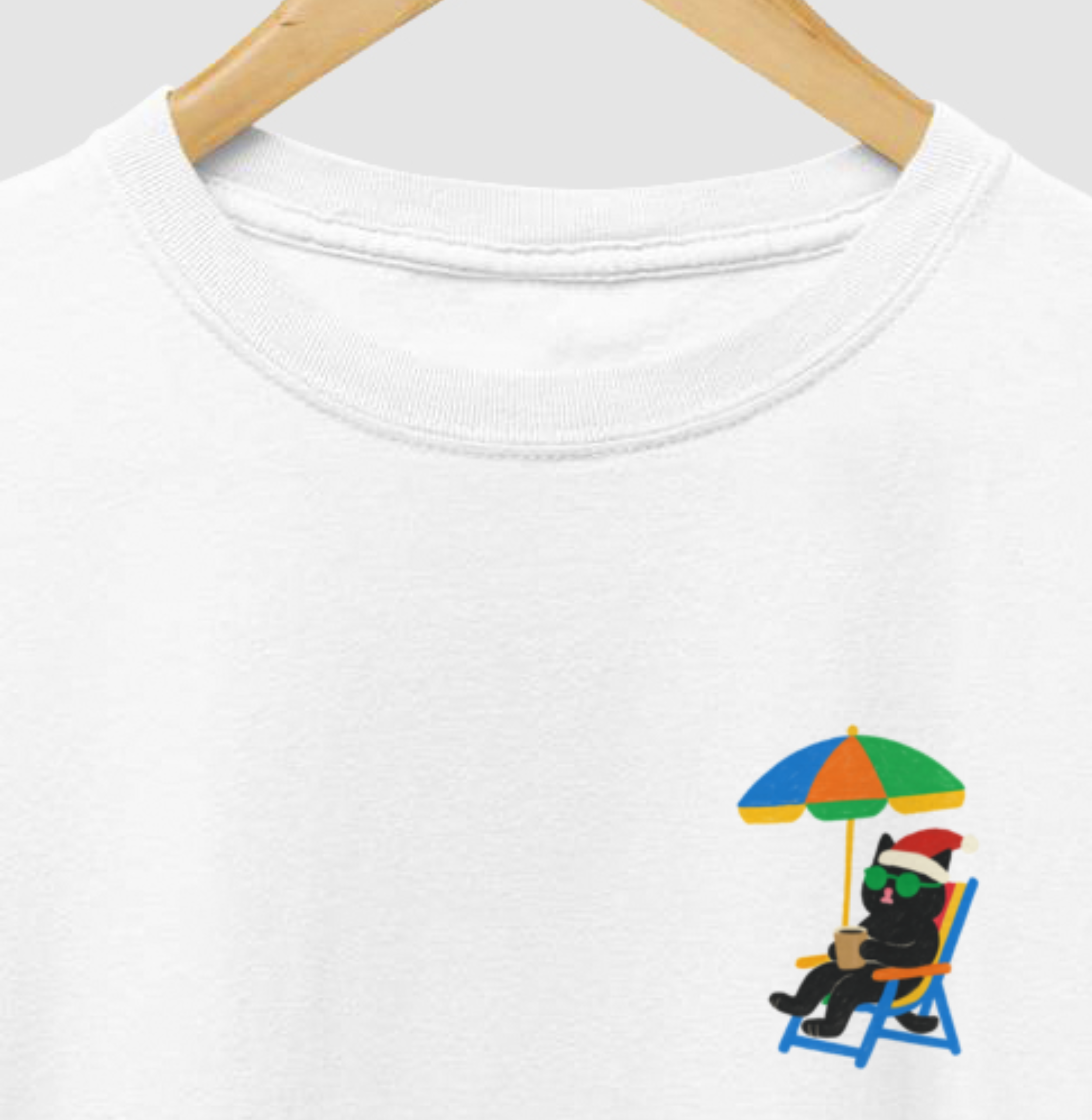 Camiseta GATO NATAL BRASILEIRO - MINIMALISTA
