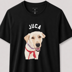 Camiseta Pet Personalizada com Ilustração do Seu Cachorro