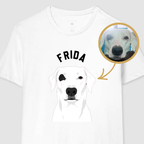Camiseta Pet Personalizada com Ilustração do Seu Cachorro