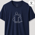 Camiseta SEMPRE JUNTOS | Algodão peruano | Personalize com o nome do seu pet