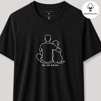 Camiseta SEMPRE JUNTOS | Algodão peruano | Personalize com o nome do seu pet