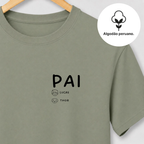 Camiseta FAMILIA PAI DE PET | Algodão Peruano | Monte sua família